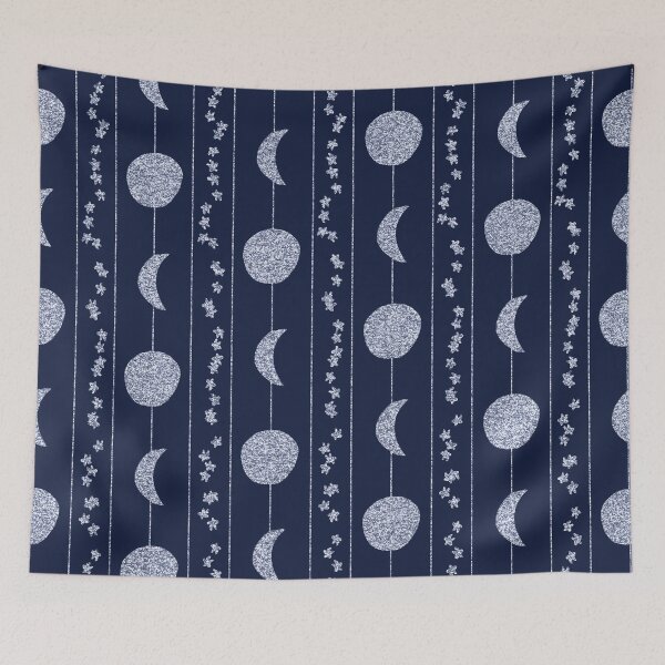 Item preview, Silver moon and stripes designed and sold by LetsMolinares.