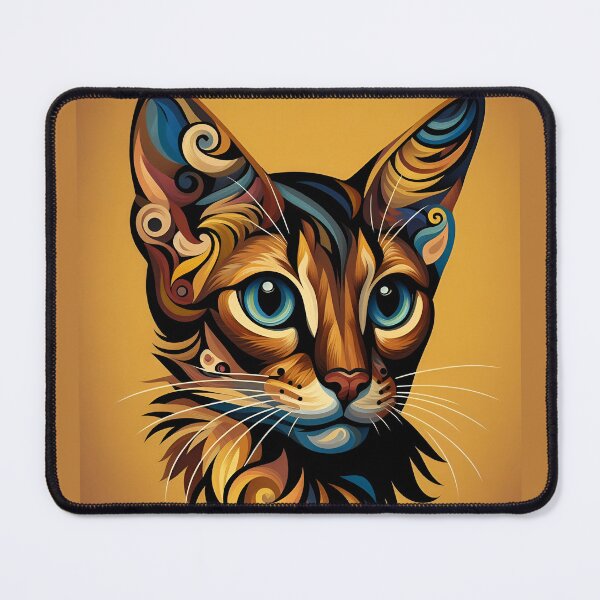 Item preview, Abyssinian Aura: Artistic Whiskers Unleashed designed and sold by BastKittyStore.
