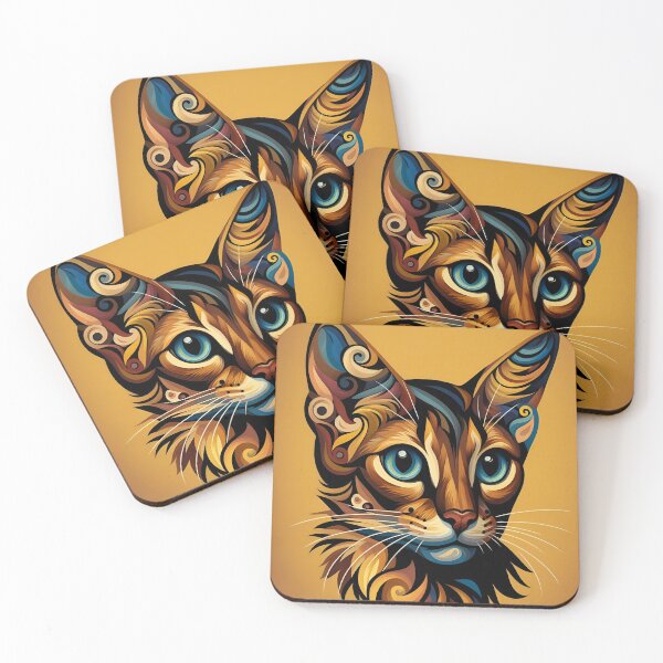 Item preview, Abyssinian Aura: Artistic Whiskers Unleashed designed and sold by BastKittyStore.