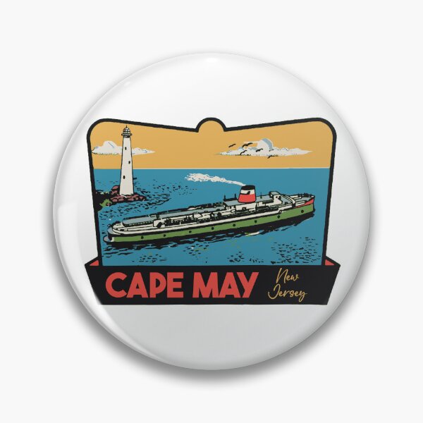 Item preview, Vintage Style Cape May New Jersey Decal Design designed and sold by Decal Mania.