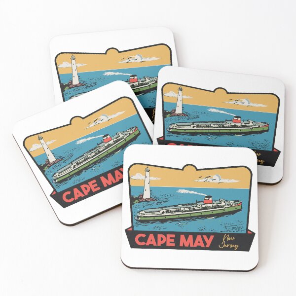 Item preview, Vintage Style Cape May New Jersey Decal Design designed and sold by Decal Mania.