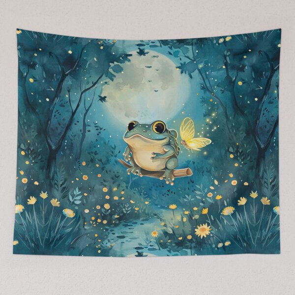Item preview, Froggiest Moonbeam Firefly's Whimsical Journey Moon Beam Night designed and sold by couture-rapture.