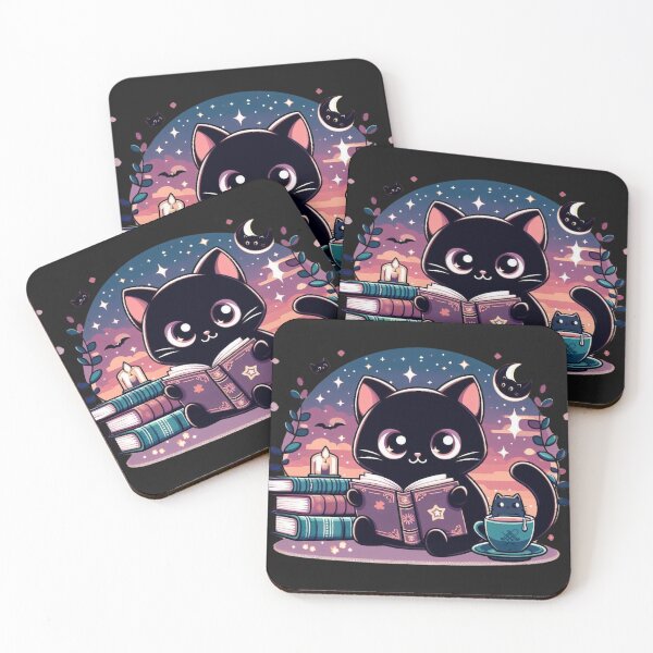Item preview, Anime Reading Evening Cat Bookworm designed and sold by Tomasz C.