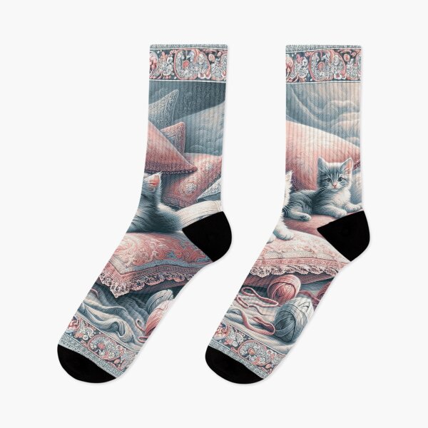 Item preview, Pair of Purring : Pillowed Purrfection designed and sold by TheCheckerwell.