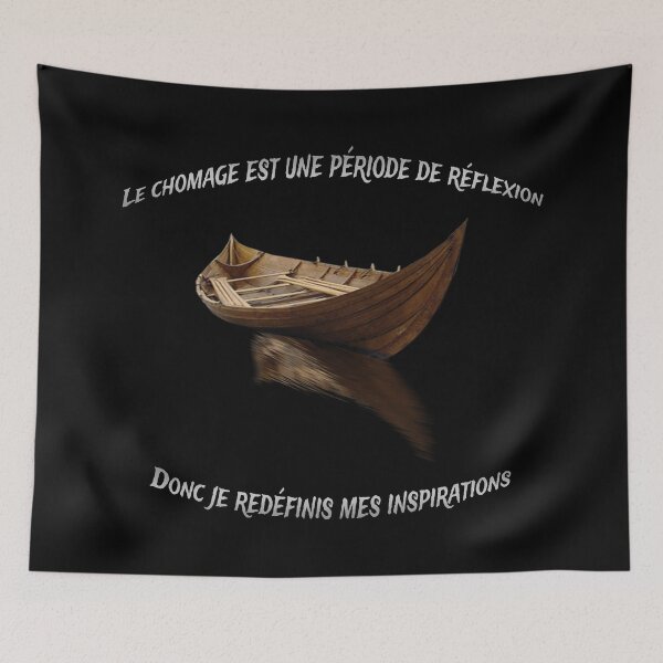 Aperçu de l'œuvre Le chômage est une période de réflexion, donc je redéfinis mes inspirations. créée et vendue par Collection de trésors .