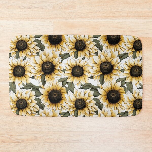 Item preview, Sunflower Tile 16: Golden Orb of Summer Joy in Towering Petals of Radiance designed and sold by TheBrainArt.