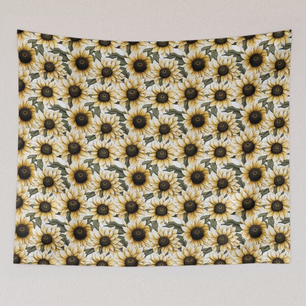 Item preview, Sunflower Tile 16: Golden Orb of Summer Joy in Towering Petals of Radiance designed and sold by TheBrainArt.