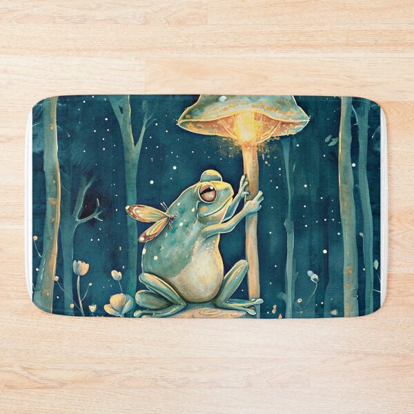 Item preview, Frog Firefly Mushroom Luminous Guide Forest Whispers Soft designed and sold by couture-rapture.
