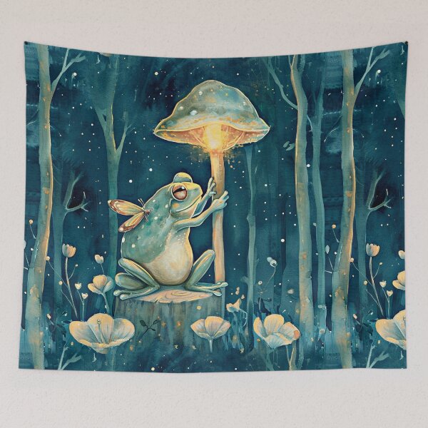 Item preview, Frog Firefly Mushroom Luminous Guide Forest Whispers Soft designed and sold by couture-rapture.