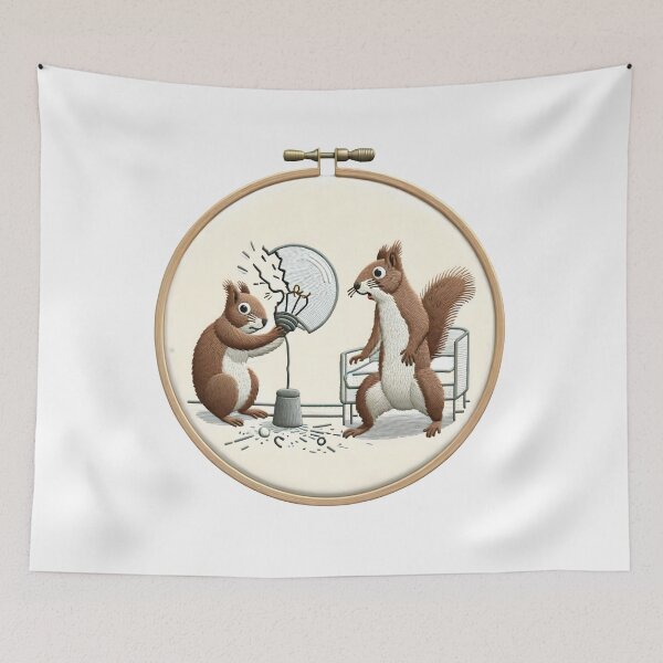 Item preview, Penguin's Morning Oops Embroidery Art designed and sold by #Adulting Central.