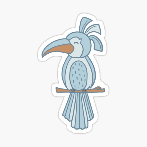 Item preview, Cute Blue Kawaii Toucan Sticker designed and sold by GekeWoudstra.