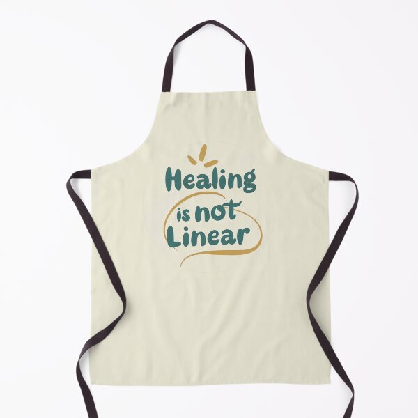 Item preview, "Healing is not linear" text design | mental health designed and sold by NeurodiverseTea.