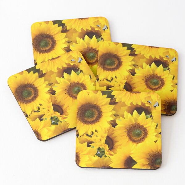 Item preview, Sunflower Tile 19: Golden Orb of Summer Joy in Towering Petals of Radiance designed and sold by TheBrainArt.