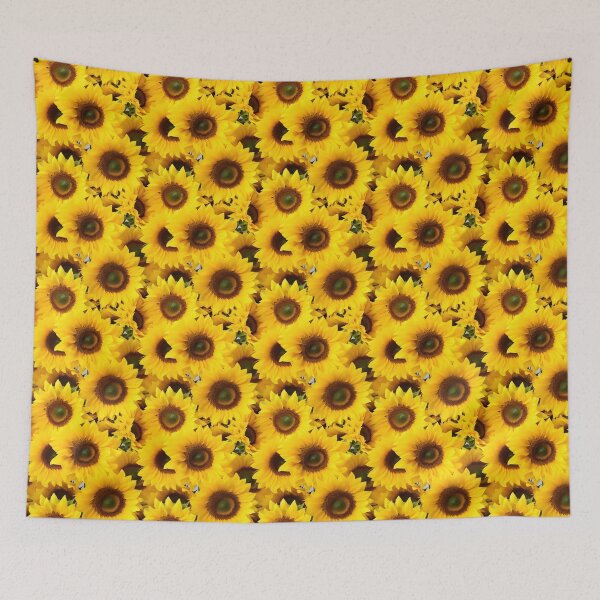 Item preview, Sunflower Tile 19: Golden Orb of Summer Joy in Towering Petals of Radiance designed and sold by TheBrainArt.