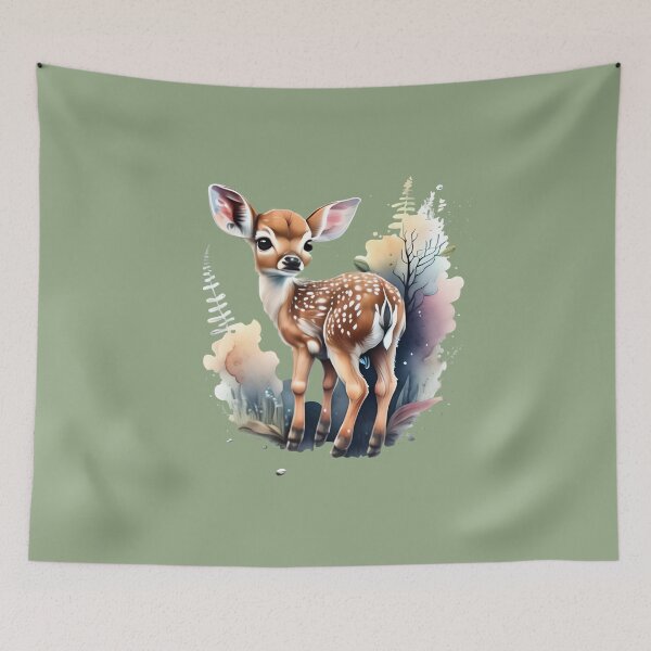 Item preview, Cute Fawn Watercolor Graphic designed and sold by DigitalMandy.