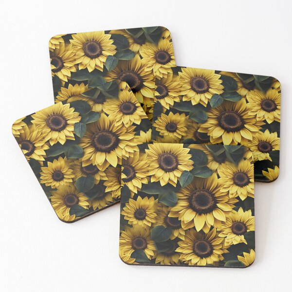 Item preview, Sunflower Tile 21: Golden Orb of Summer Joy in Towering Petals of Radiance designed and sold by TheBrainArt.
