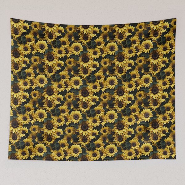 Item preview, Sunflower Tile 21: Golden Orb of Summer Joy in Towering Petals of Radiance designed and sold by TheBrainArt.