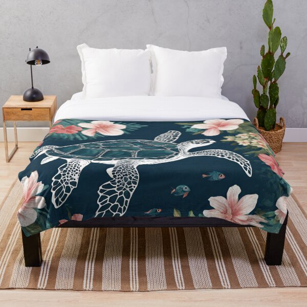 Item preview, Sea Turtle with Flowers designed and sold by Robertreitz.