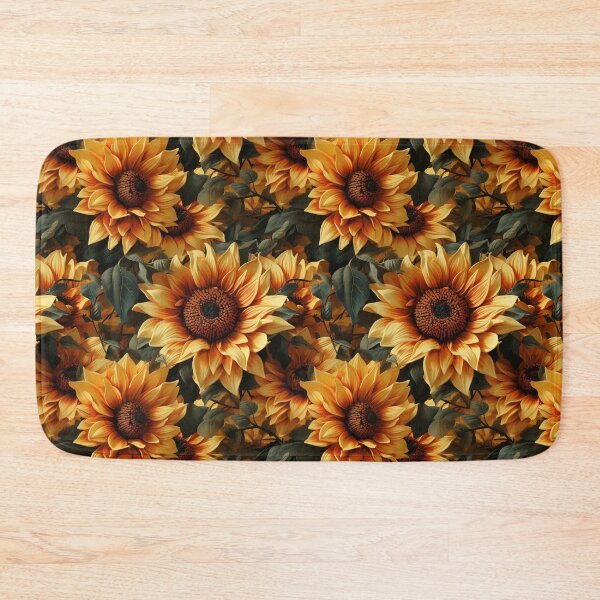 Item preview, Sunflower Tile 22: Golden Orb of Summer Joy in Towering Petals of Radiance designed and sold by TheBrainArt.