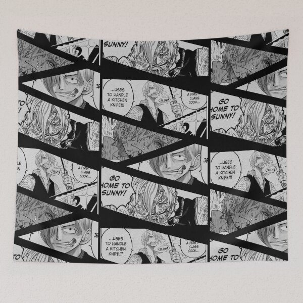 Item preview, Vinsmoke Sanji Black Leg Manga Panel Design designed and sold by Wafusaurus.