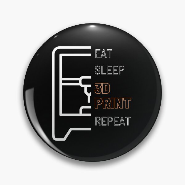 Item preview, Eat, Sleep, 3D Print, Repeat designed and sold by traum-shirts.