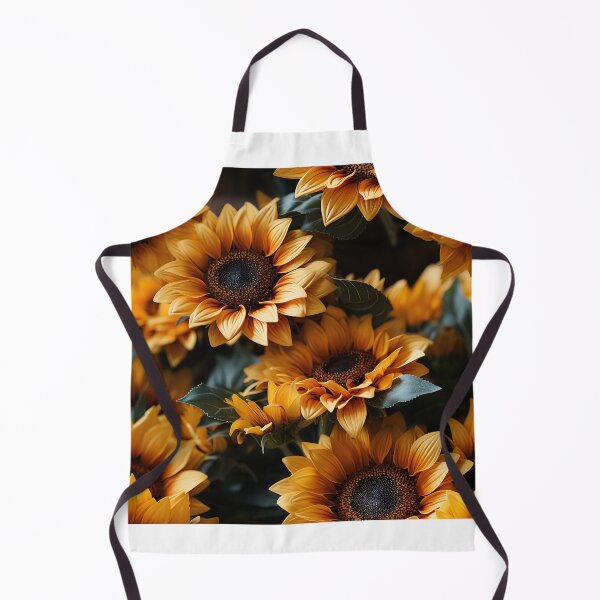 Item preview, Sunflower Tile 23: Golden Orb of Summer Joy in Towering Petals of Radiance designed and sold by TheBrainArt.