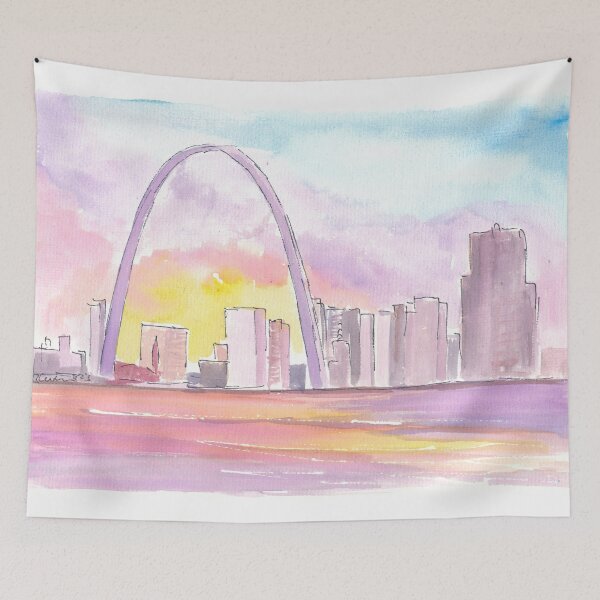 Item preview, Saint Louis Gateway Arch at Sunset in Missouri USA designed and sold by artshop77.