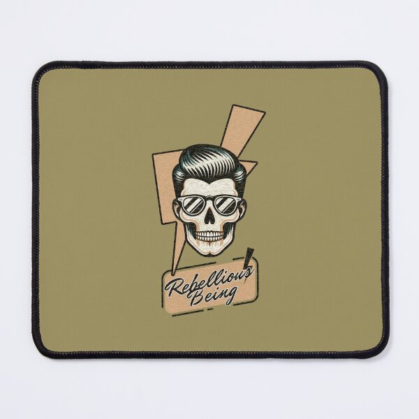 Item preview, REBELLIOUS BEING WITH 1950s STYLE SKULL & HAIR designed and sold by snuske01.