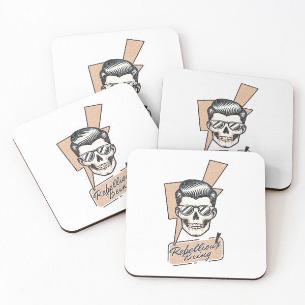 Item preview, REBELLIOUS BEING WITH 1950s STYLE SKULL & HAIR designed and sold by snuske01.