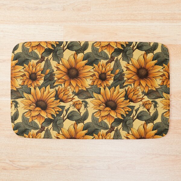 Item preview, Sunflower Tile 24: Golden Orb of Summer Joy in Towering Petals of Radiance designed and sold by TheBrainArt.