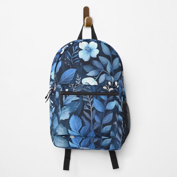 Item preview, Blue and white floral pattern designed and sold by randrdesign.
