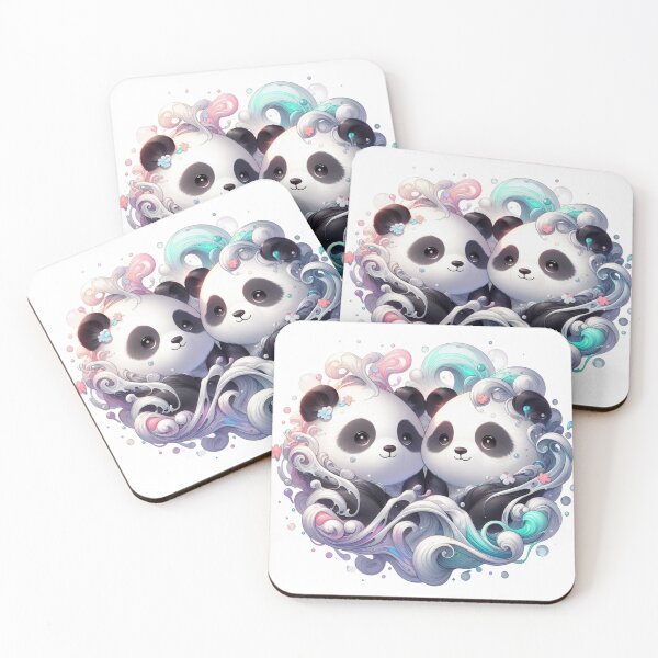 Item preview, Cute Little Happy Pandas designed and sold by Emanuel Gabrielle.