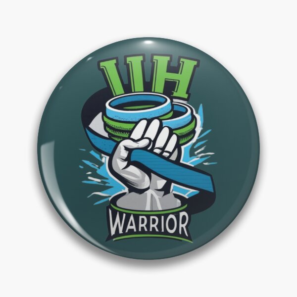 Item preview, Idiopathic Intracranial Hypertension Awareness Hope Ribbon Hearts Warrior designed and sold by UrbanGraphixs.