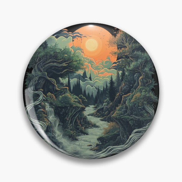Item preview, Dreamlight Valley Ethereal Guardian - Surreal Linocut Art in Pastel Palette designed and sold by zax454.