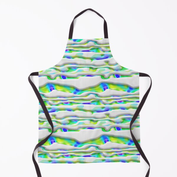Item preview, Wavy Blue and Green Gradient Burst on Whtie Stripes designed and sold by TheRulerofEarth.