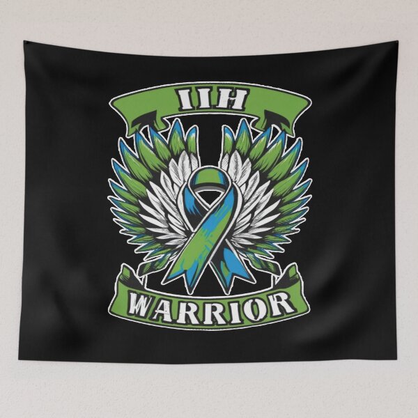 Item preview, Idiopathic Intracranial Hypertension Awareness Hope Ribbon Hearts Warrior designed and sold by UrbanGraphixs.
