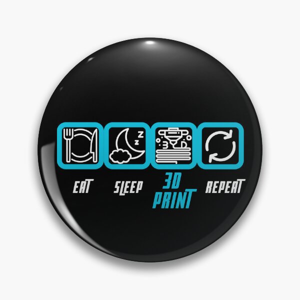 Item preview, Eat, Sleep, 3D Print, Repeat designed and sold by traum-shirts.