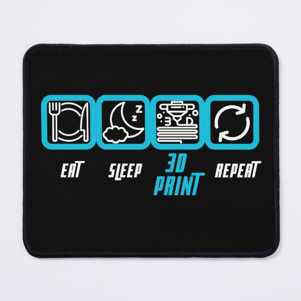 Item preview, Eat, Sleep, 3D Print, Repeat designed and sold by traum-shirts.