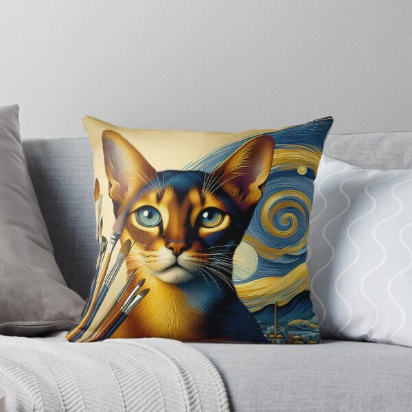 Item preview, Abyssinian Enigma: Artistic Whispers Unveiled designed and sold by BastKittyStore.