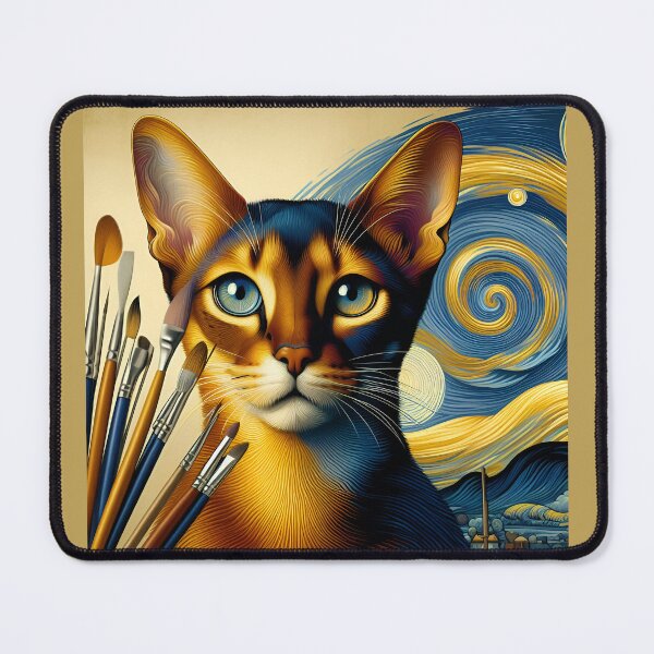 Item preview, Abyssinian Enigma: Artistic Whispers Unveiled designed and sold by BastKittyStore.