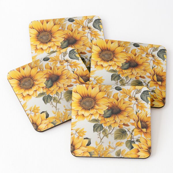 Item preview, Sunflower Tile 28: Golden Orb of Summer Joy in Towering Petals of Radiance designed and sold by TheBrainArt.