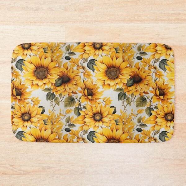 Item preview, Sunflower Tile 28: Golden Orb of Summer Joy in Towering Petals of Radiance designed and sold by TheBrainArt.