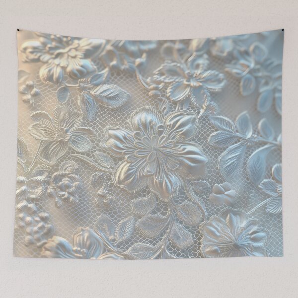 Item preview, Cream satin and lace texture designed and sold by Fantasyplus.