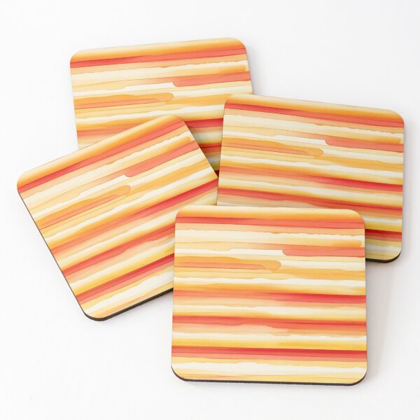 Item preview,  Stripe - Orange Horizontal Stripes ; Pattern Line designed and sold by PatternInArt.