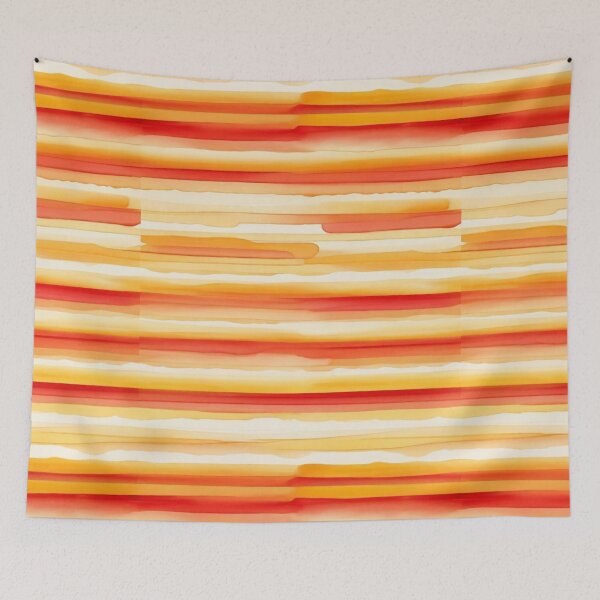 Item preview,  Stripe - Orange Horizontal Stripes ; Pattern Line designed and sold by PatternInArt.