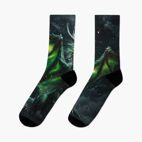 Item preview, Imaginary Green Cosmic Dragon designed and sold by LunarNebula.