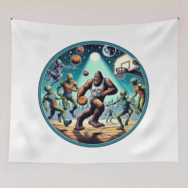 Item preview, Intergalactic Basketball | Bigfoot And Aliens | Ufo | Believe designed and sold by ShopCoolStop.