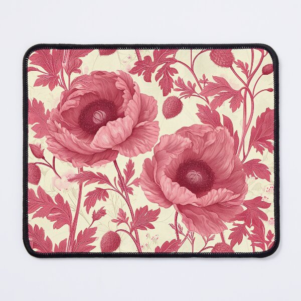 Item preview, Pink poppies pattern designed and sold by randrdesign.