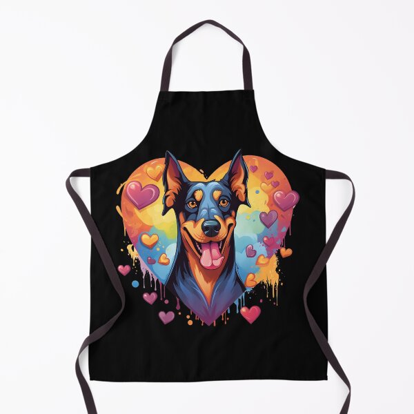 Item preview, Colorful Kawaii Dobermann Valentine designed and sold by Leonardo Palumbo.