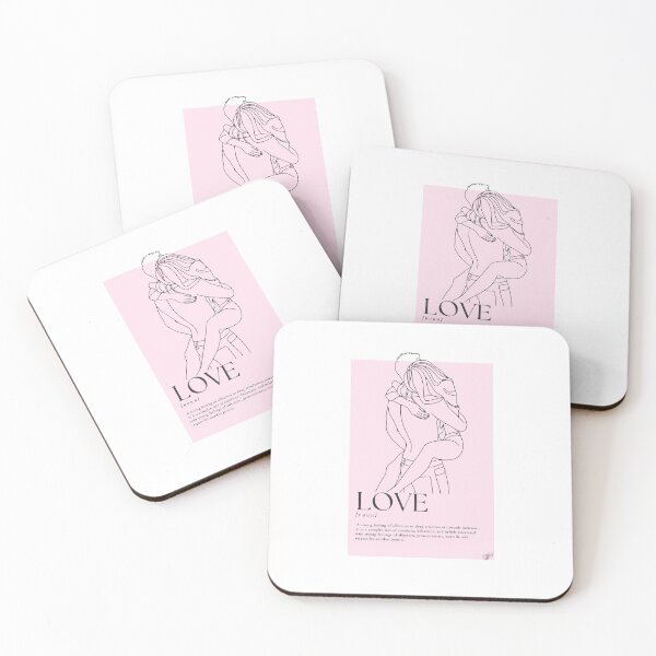 Item preview, Couple man and woman hugging with description of the word love designed and sold by Cometeshop.